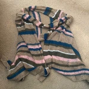 Lightweight Loos-Knitted Striped Cardigan